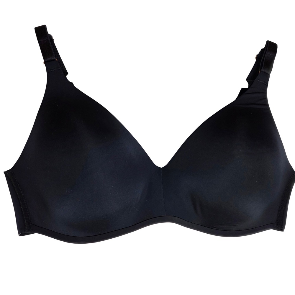 Soma Wireless Full Coverage Bra 40C Black Microfiber Comfort Stretch Adjustable - Picture 1 of 7